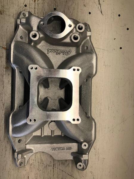 [SOLD] - New Edelbrock Victor 340 intake | For A Bodies Only Mopar Forum