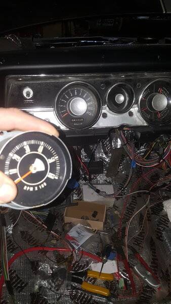 1966-74 A B E-Body Tic Toc Tachometer Dash Engine Side H