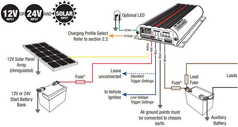 Redarc BCDC Dual Battery Charger Standard Lead Battery Wiring Diagram