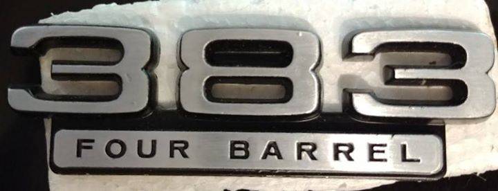 [SOLD] - NOS 383 Four Barrel Emblems | For A Bodies Only Mopar Forum