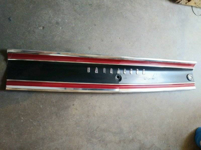 [SOLD] - 69 barracuda FORMULA S trunk panel trim..used $350.00 | For A ...