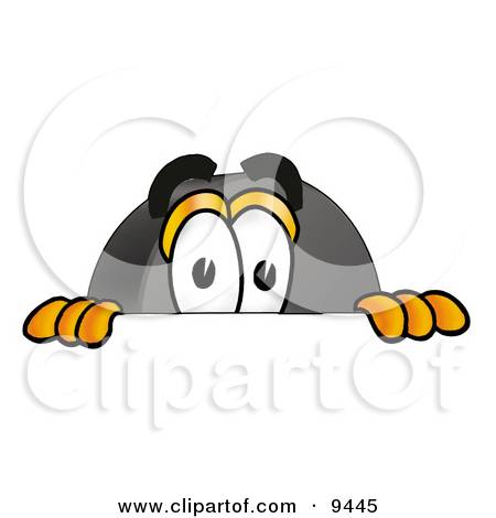 9445-Clipart-Picture-Of-A-Hockey-Puck-Mascot-Cartoon-Character-Peeking-Over-A-Surface.jpg