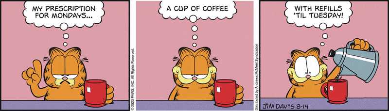 Garfield Comic Strip for August 14, 2023 