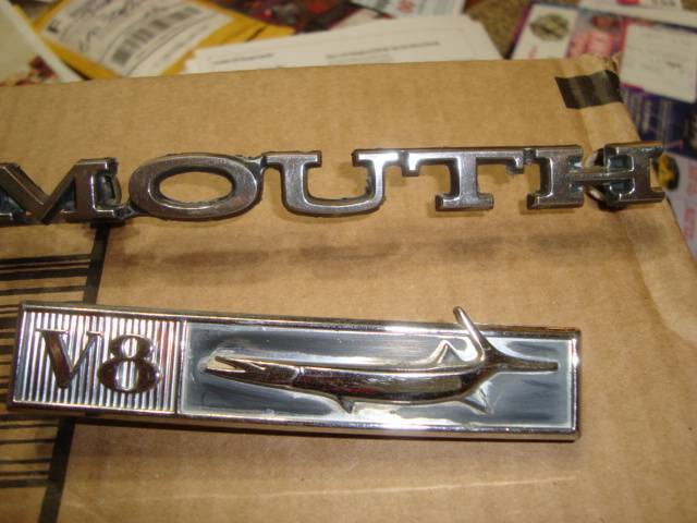 [SOLD] - 68 Plymouth/Barracuda LOGOS/EMBLEMS | For A Bodies Only Mopar ...