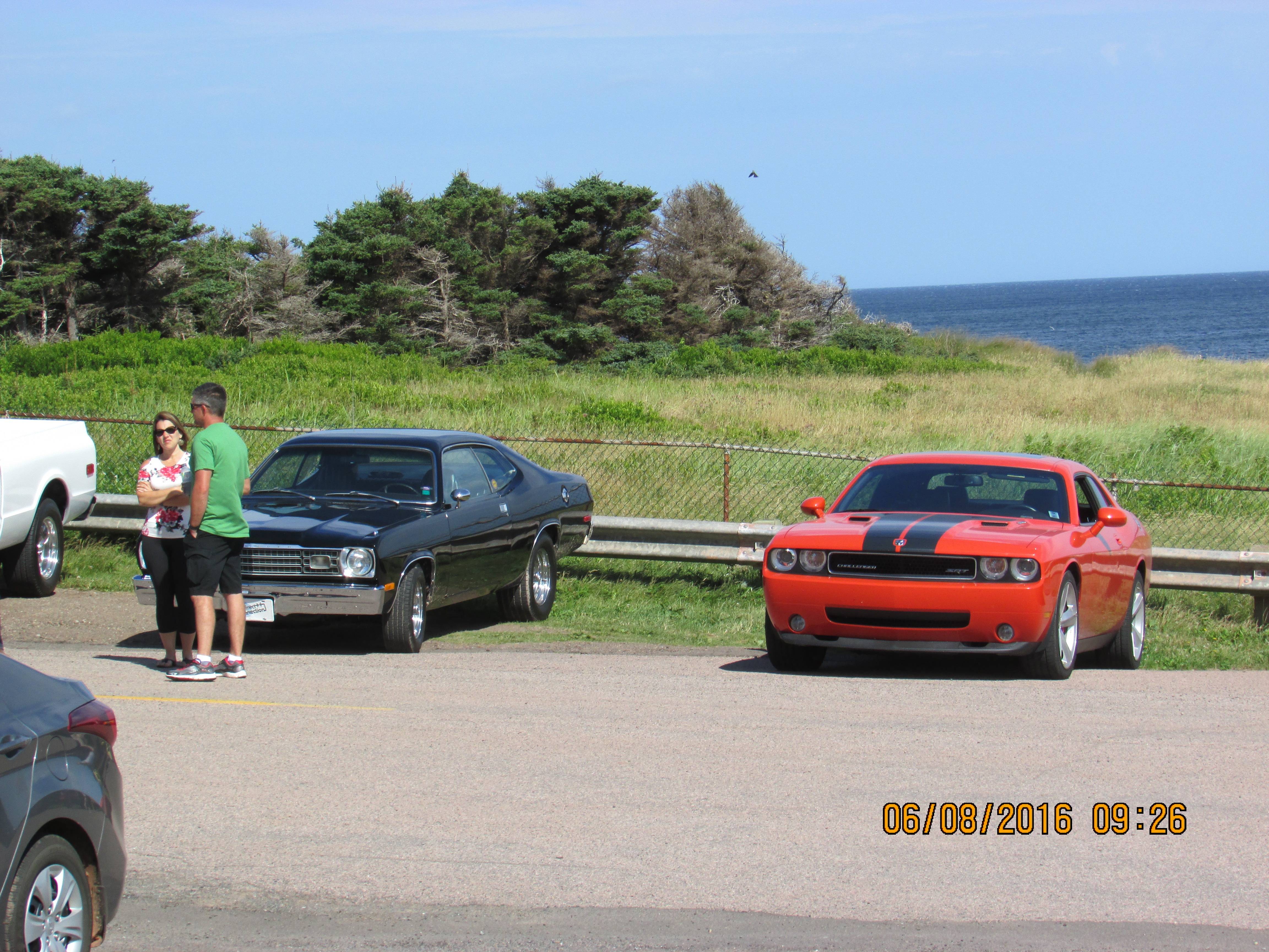 Duster and newer Challenger.JPG