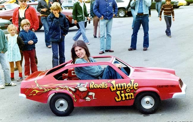 Jungle-Pam-Hardy-riding-a-miniature-Jungle-Jim-car-during-her-youth.jpg