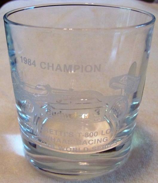 mario andretti championship dinner glass lola t-800 budweiser racing.JPG