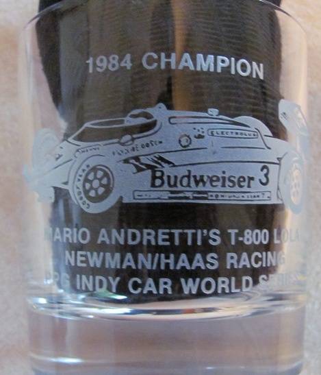 mario andretti championship dinner glass newman haas indy car.JPG