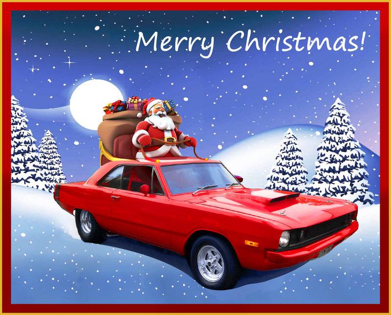 Santa sleigh Dart Christmas Card.jpg