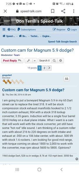 Cam for the Ram! 360 Magnum Cam Upgrade