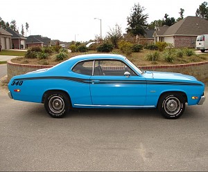 1973 Duster 340  4spd Petty Blue