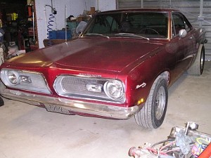 1969 Plymouth Barracuda I built and put in a stroker 400 after taking out the original 340 engine. N