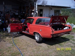 1966 Plymouth Barracuda Rich's '66 'Cuda #1, Before & After