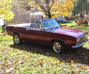 1967 BARRACUDA CONV 360, 389 hp, alterkation front end, updated interior (99 sebring conv seats and