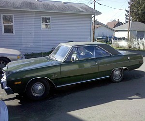 '72 Dodge dart swinger /6 As I got it.... cleaned out the trash that came with it