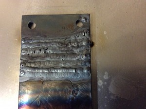 Steel weld drill
